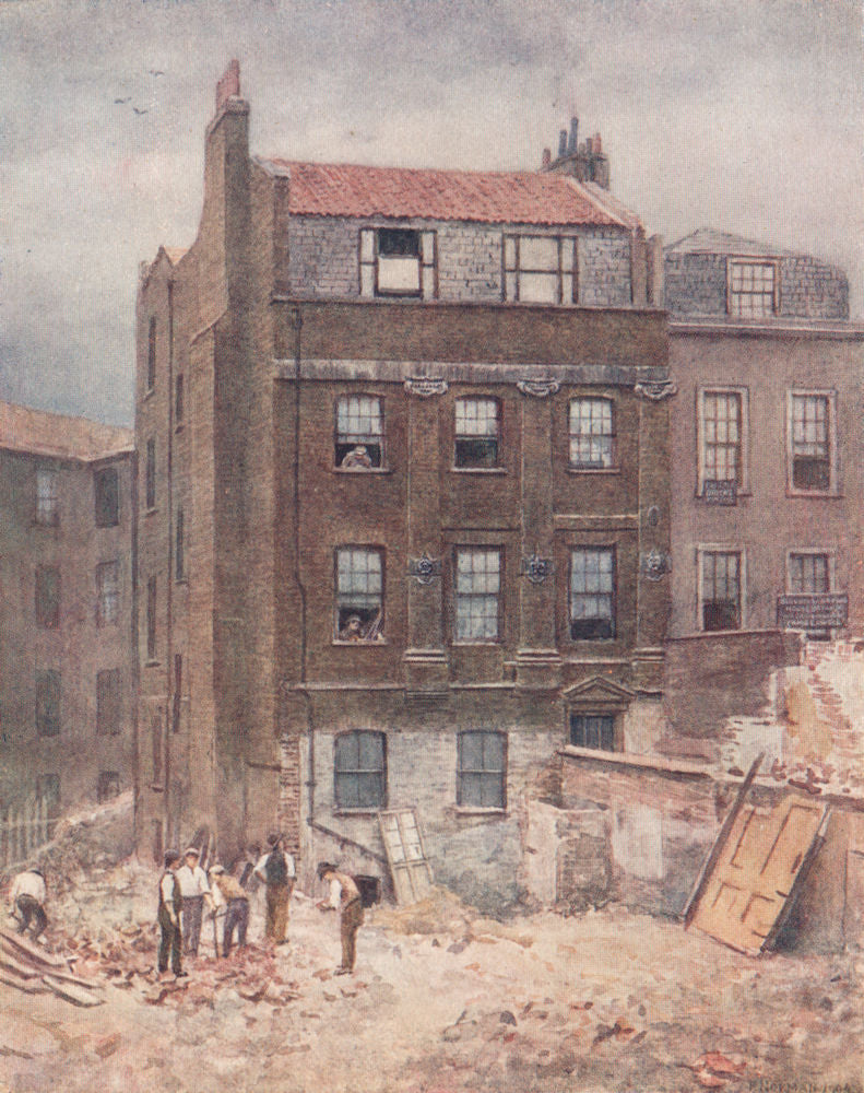 Portsmouth House; Lincoln's Inn Fields, 1904. Philip Norman.Vanished London 1905